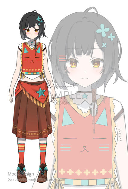 live 2D sample model design